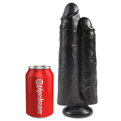 KING COCK - DOUBLE TWO COCKS ONE HOLE BLACK 9