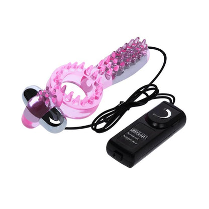 BAILE - DOUBLE VIBRATING COCK RING COUPLE COLLECTION PINK