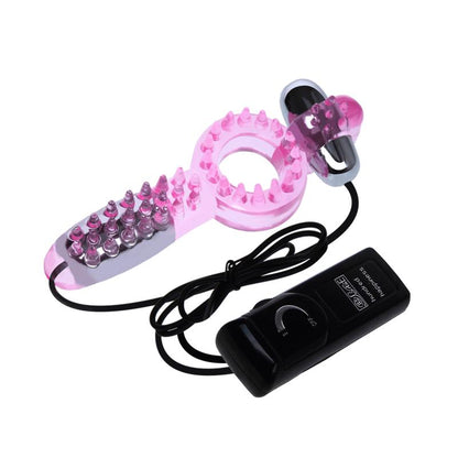 BAILE - DOUBLE VIBRATING COCK RING COUPLE COLLECTION PINK