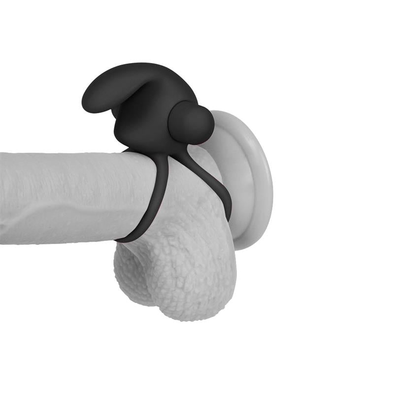 LOVETOY - DOUBLE VIBRATING COCKRING POWER CLIT DUO BLACK