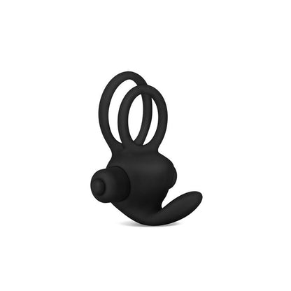 LOVETOY - DOUBLE VIBRATING COCKRING POWER CLIT DUO BLACK