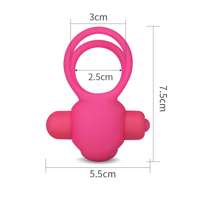 LOVETOY - DOUBLE VIBRATING COCKRING POWER CLIT DUO PINK