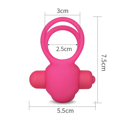 LOVETOY - DOUBLE VIBRATING COCKRING POWER CLIT DUO PINK