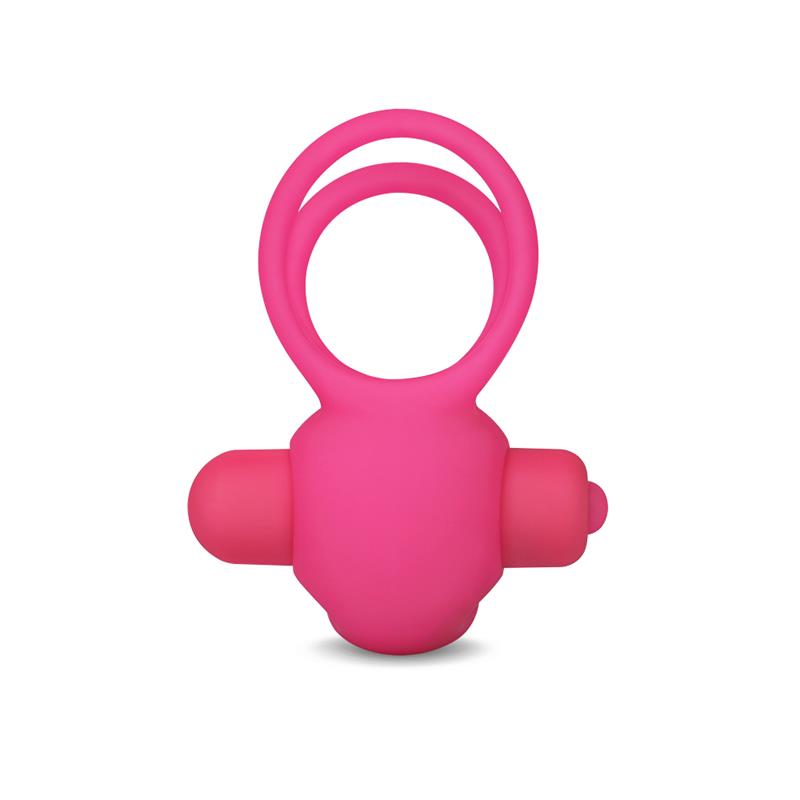 LOVETOY - DOUBLE VIBRATING COCKRING POWER CLIT DUO PINK