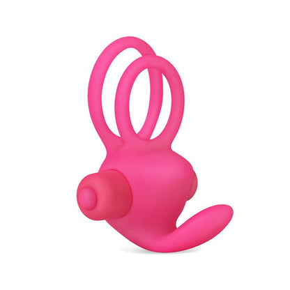 LOVETOY - DOUBLE VIBRATING COCKRING POWER CLIT DUO PINK