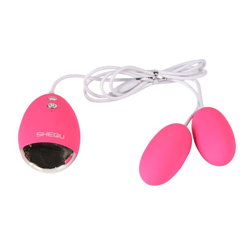 SHEQU - DOUBLE VIBRATING EGG SILICONE YUESI