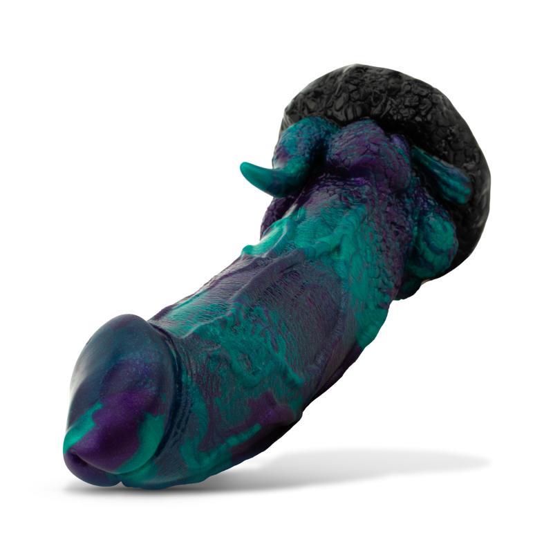MYTHICAL MATES - DRAGONFLY DILDO PURPLE AND GREEN 22.6 CM - 8.9