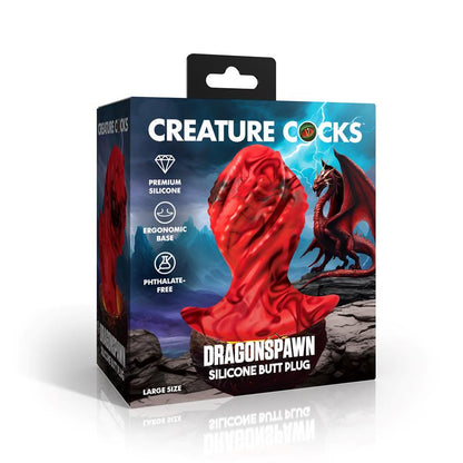 CREATURE COCKS - DRAGONSPAWN SILICONE BUTT PLUG SIZE L