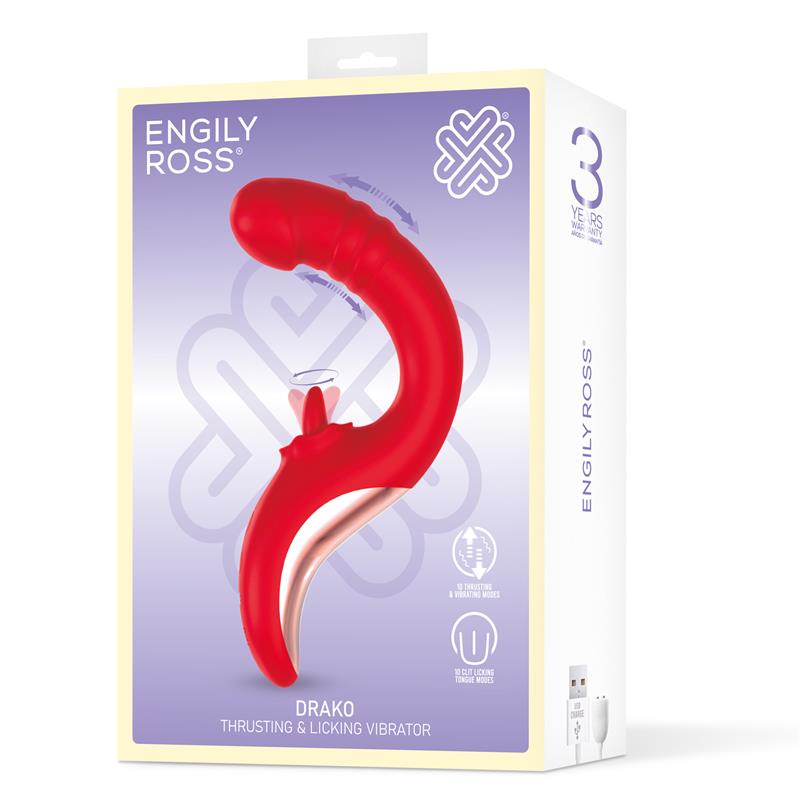 ENGILY ROSS - DRAKO VIBE WITH THRUSTING AND LICKING TONGUE 360º