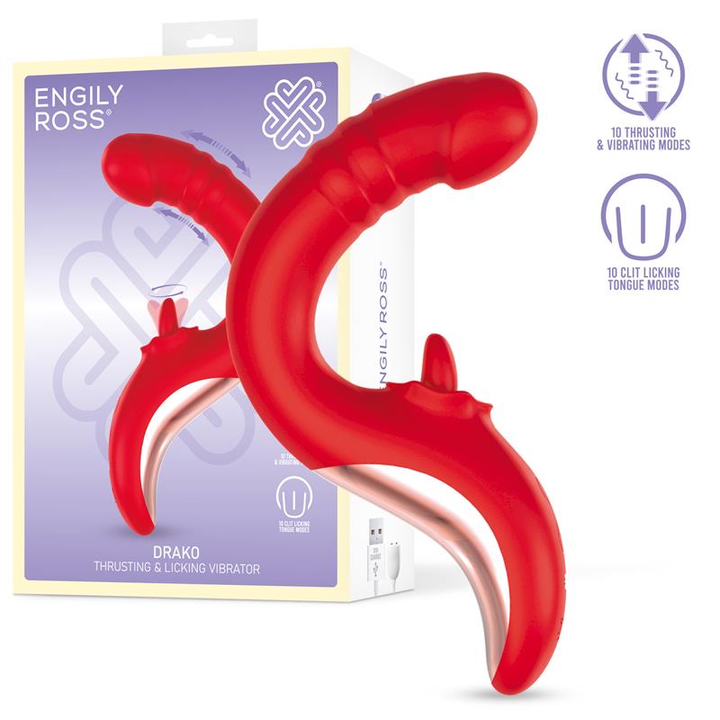 ENGILY ROSS - DRAKO VIBE WITH THRUSTING AND LICKING TONGUE 360º
