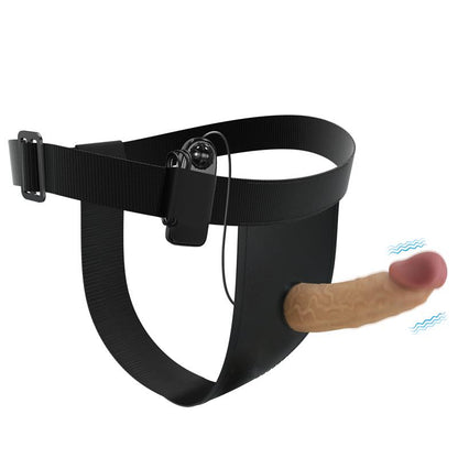 PRETTYLOVE - DRAVEN HARNESS WITH HOLLOW VIBRATING DILDO
