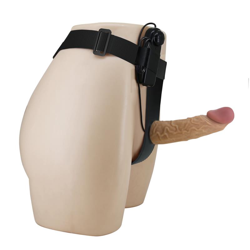 PRETTYLOVE - DRAVEN HARNESS WITH HOLLOW VIBRATING DILDO