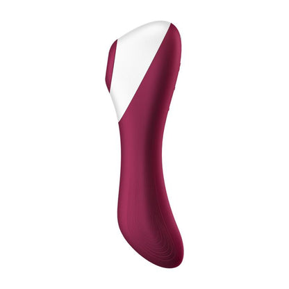 SATISFYER - DUAL CRUSH VIBE AND CLITORIS SUCKER USB RED