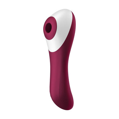 SATISFYER - DUAL CRUSH VIBE AND CLITORIS SUCKER USB RED