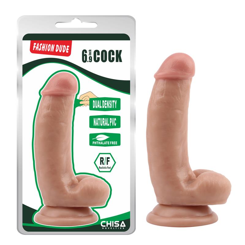 CHISA - DUAL DENSITY DILDO FASHION DUDE 6.9 FLESH