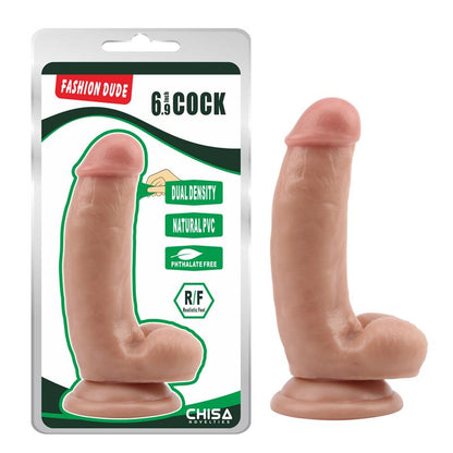 CHISA - DUAL DENSITY DILDO FASHION DUDE 6.9 FLESH