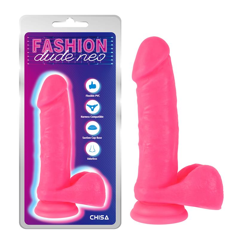 CHISA - DUAL DENSITY DILDO PINK 7.6