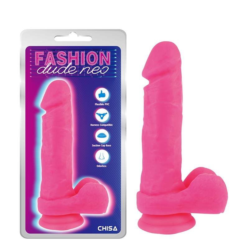 CHISA - DUAL DENSITY DILDO PINK 8.2