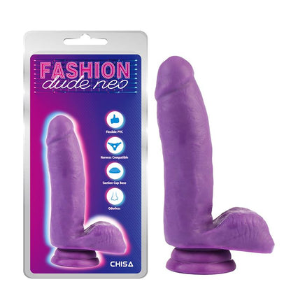 CHISA - DUAL DENSITY DILDO PURPLE 6.7