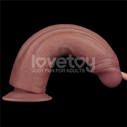 LOVETOY - DUAL DENSITY DILDO WITH VIBRATION 10,5