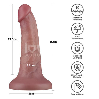 LOVETOY - DUAL DENSITY DILDO WITH VIBRATION 6