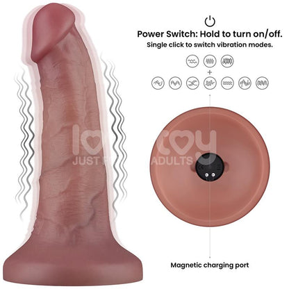 LOVETOY - DUAL DENSITY DILDO WITH VIBRATION 6