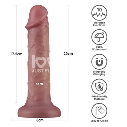 LOVETOY - DUAL DENSITY DILDO WITH VIBRATION 8