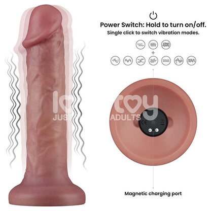 LOVETOY - DUAL DENSITY DILDO WITH VIBRATION 8