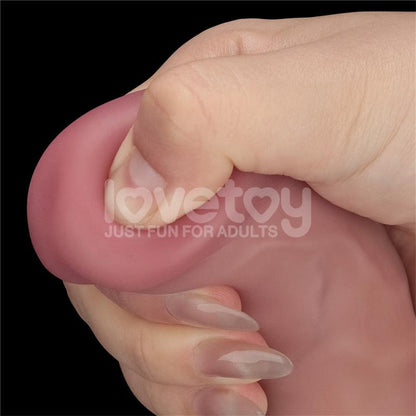 LOVETOY - DUAL DENSITY DILDO WITH VIBRATION 9
