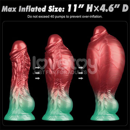 LOVETOY - DUAL DENSITY SILICONE INFLATABLE DILDO 8
