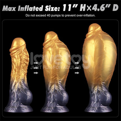 LOVETOY - DUAL DENSITY SILICONE INFLATABLE DILDO 8