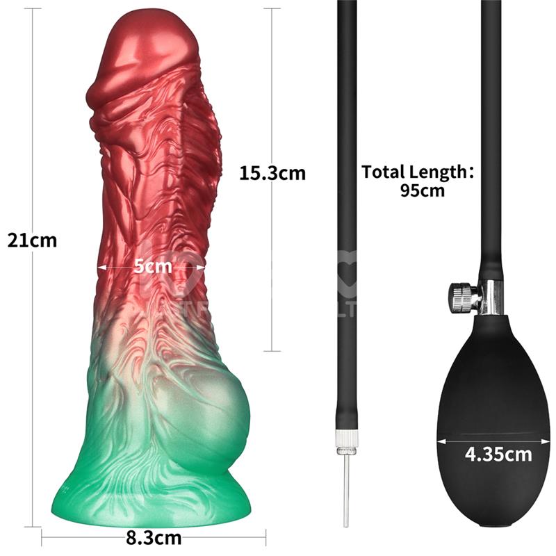 LOVETOY - DUAL DENSITY SILICONE INFLATABLE DILDO 8