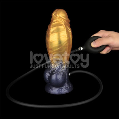 LOVETOY - DUAL DENSITY SILICONE INFLATABLE DILDO 8