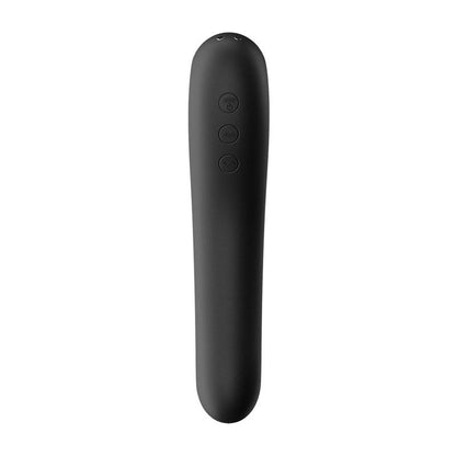 SATISFYER - DUAL KISS CLITORIS SUCKER AND VIBE 2 IN 1 BLACK