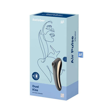 SATISFYER - DUAL KISS CLITORIS SUCKER AND VIBE 2 IN 1 BLACK