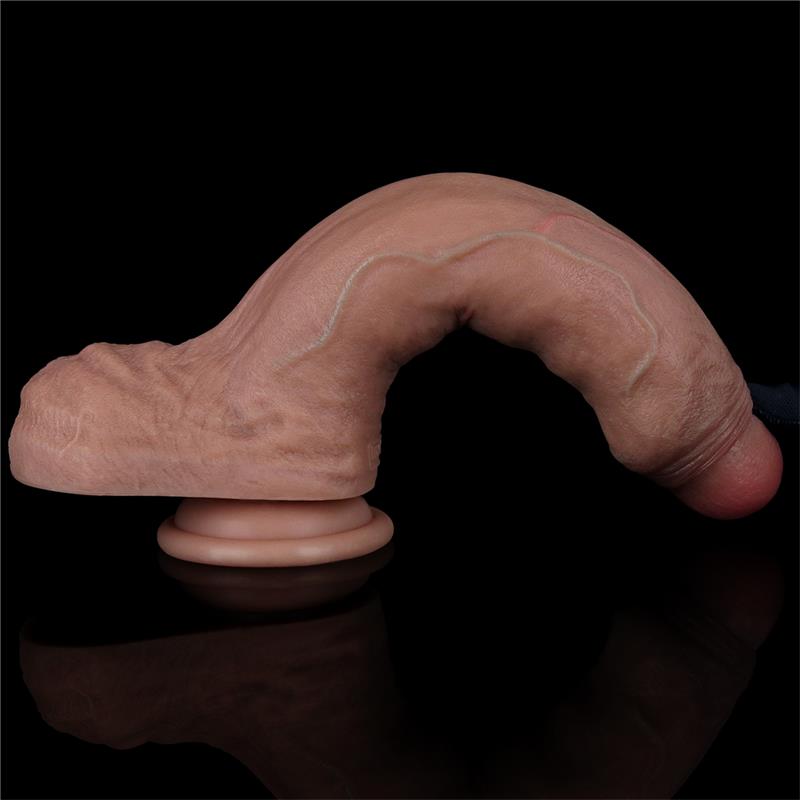LOVETOY - DUAL LAYER SILICONE DILDO 8.5