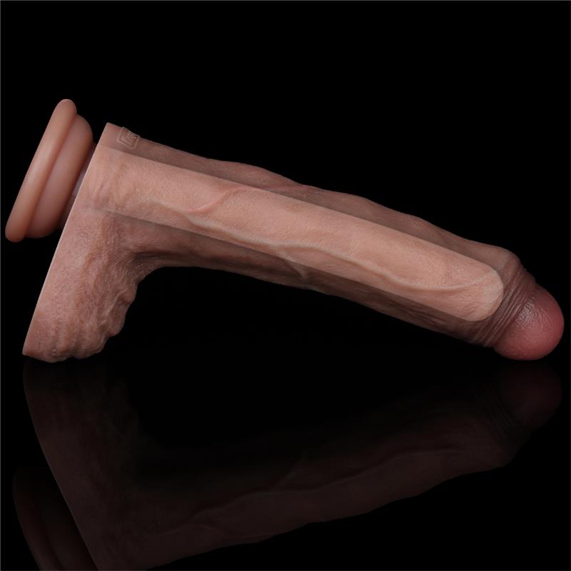 LOVETOY - DUAL LAYER SILICONE DILDO 8.5