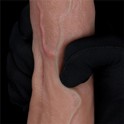 LOVETOY - DUAL LAYER SILICONE DILDO 8.5