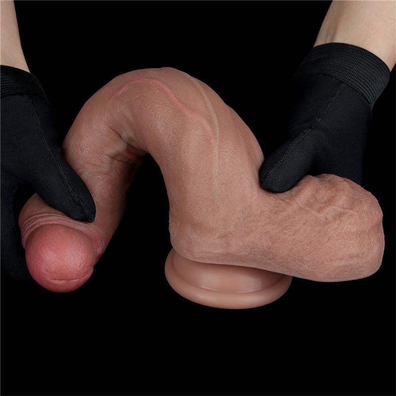 LOVETOY - DUAL LAYER SILICONE DILDO 8.5