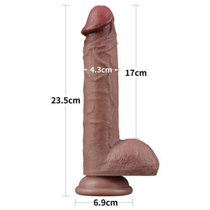 LOVETOY - DUAL LAYER SILICONE DILDO 9