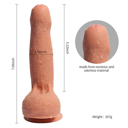 SHEQU - DUAL LAYER SILICONE DILDO AZAZEL 18 CM