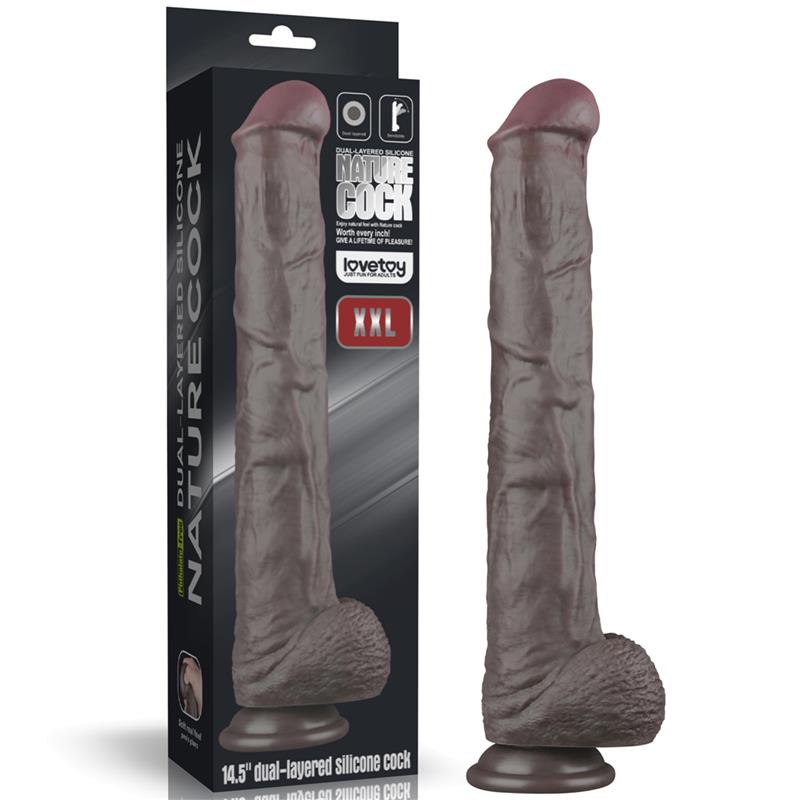 LOVETOY - DUAL LAYERED BENDABLE DILDO XXL 14,5