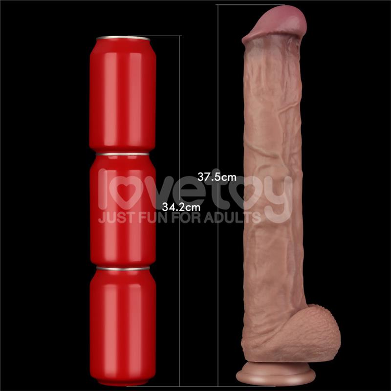 LOVETOY - DUAL LAYERED BENDABLE DILDO XXL 14,5