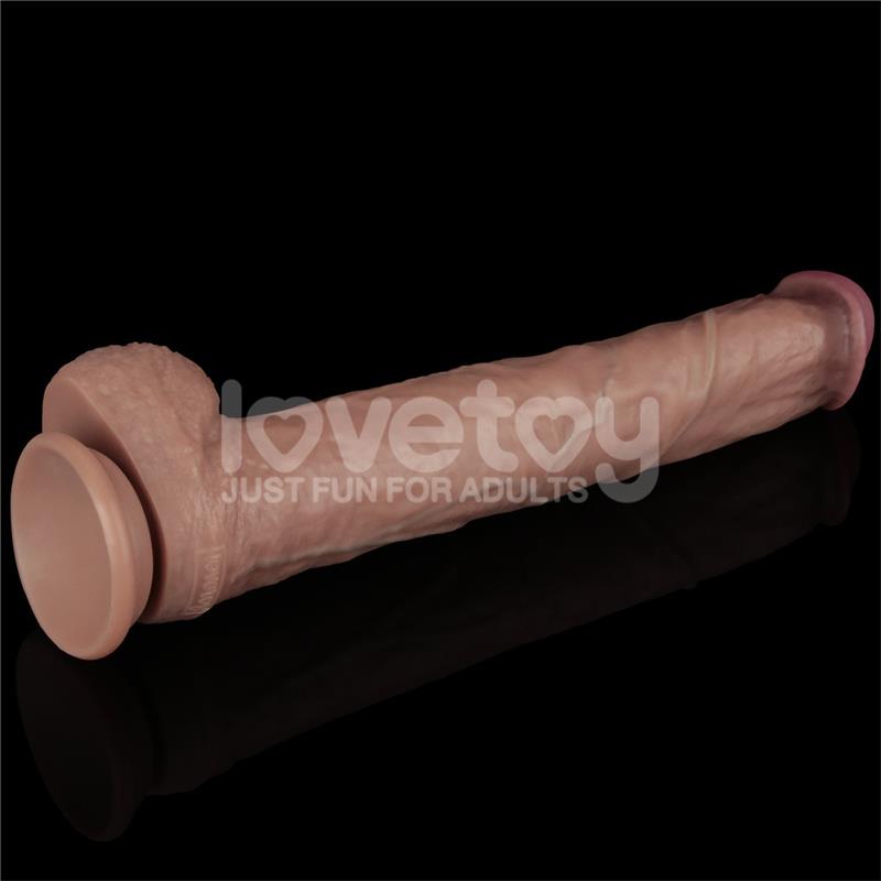 LOVETOY - DUAL LAYERED BENDABLE DILDO XXL 14,5