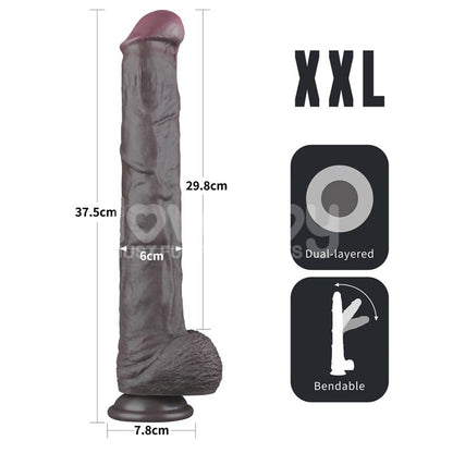 LOVETOY - DUAL LAYERED BENDABLE DILDO XXL 14,5