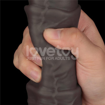 LOVETOY - DUAL LAYERED BENDABLE DILDO XXL 16