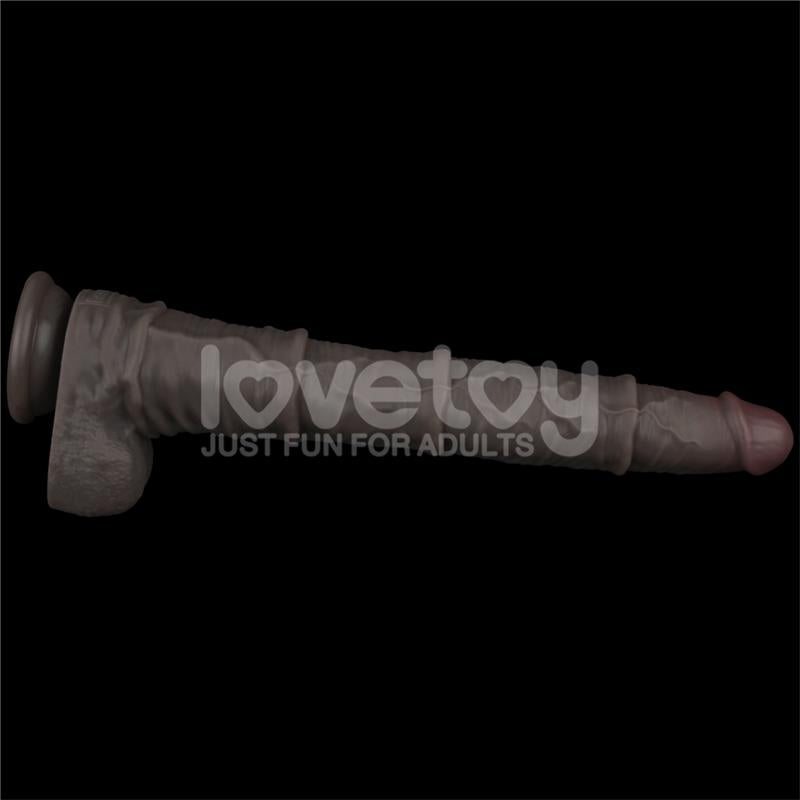 LOVETOY - DUAL LAYERED BENDABLE DILDO XXL 16
