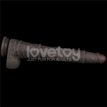 LOVETOY - DUAL LAYERED BENDABLE DILDO XXL 16