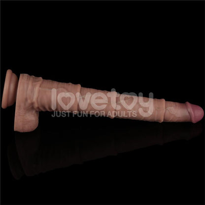LOVETOY - DUAL LAYERED BENDABLE DILDO XXL 16