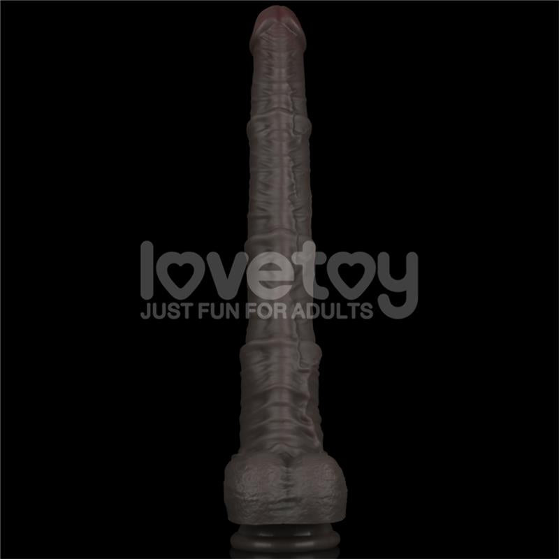 LOVETOY - DUAL LAYERED BENDABLE DILDO XXL 16